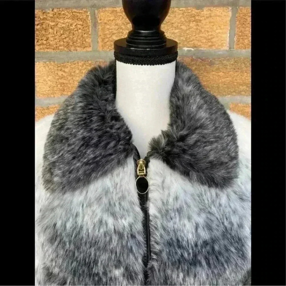 Sam edelman ombre faux fur coat Sz small - Picture 3 of 12